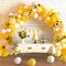 12 inches Yellow White Gold Confetti Balloons 60 Pack Pastel Yellow White Party Balloon for Sunflower Honeybee Theme Birthday Baby Shower Party Supplies